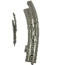 Aiguillage long courbe à gauche R3 515 mm 30° - Märklin 24771 - HO 1/87 - Code 83 - Voie C