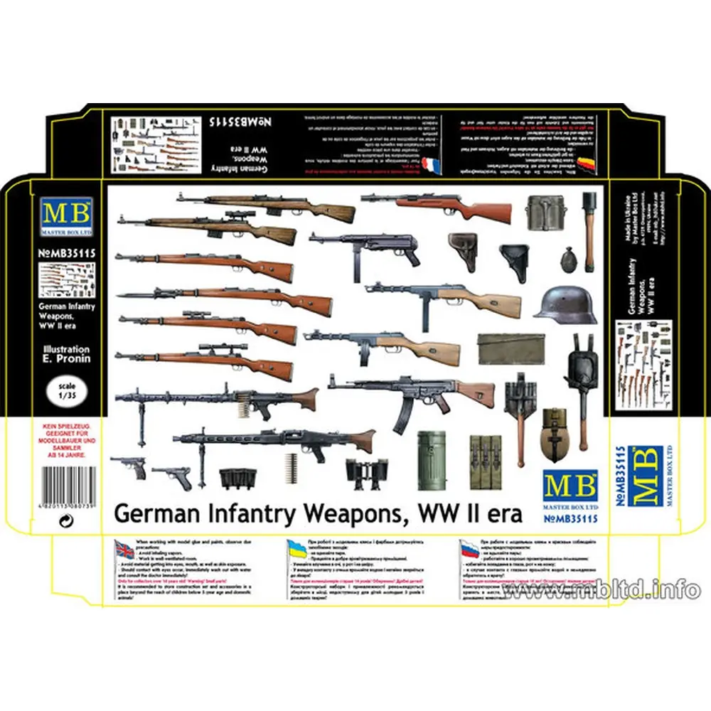 Armes d'infanterie Allemande - Master Box 35115 - 1/35