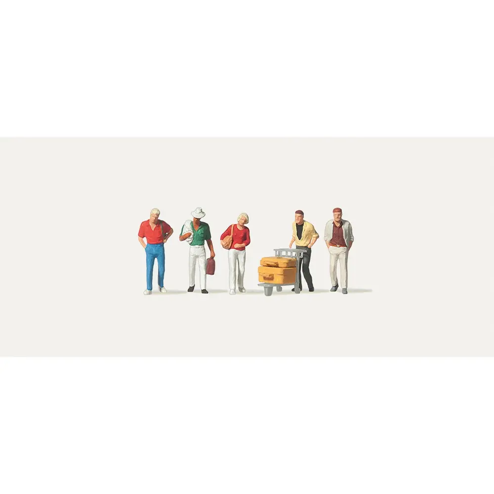 Lot de 5 Voyageurs + Chariot et Valise - Merten 0282550 - TT: 1/120