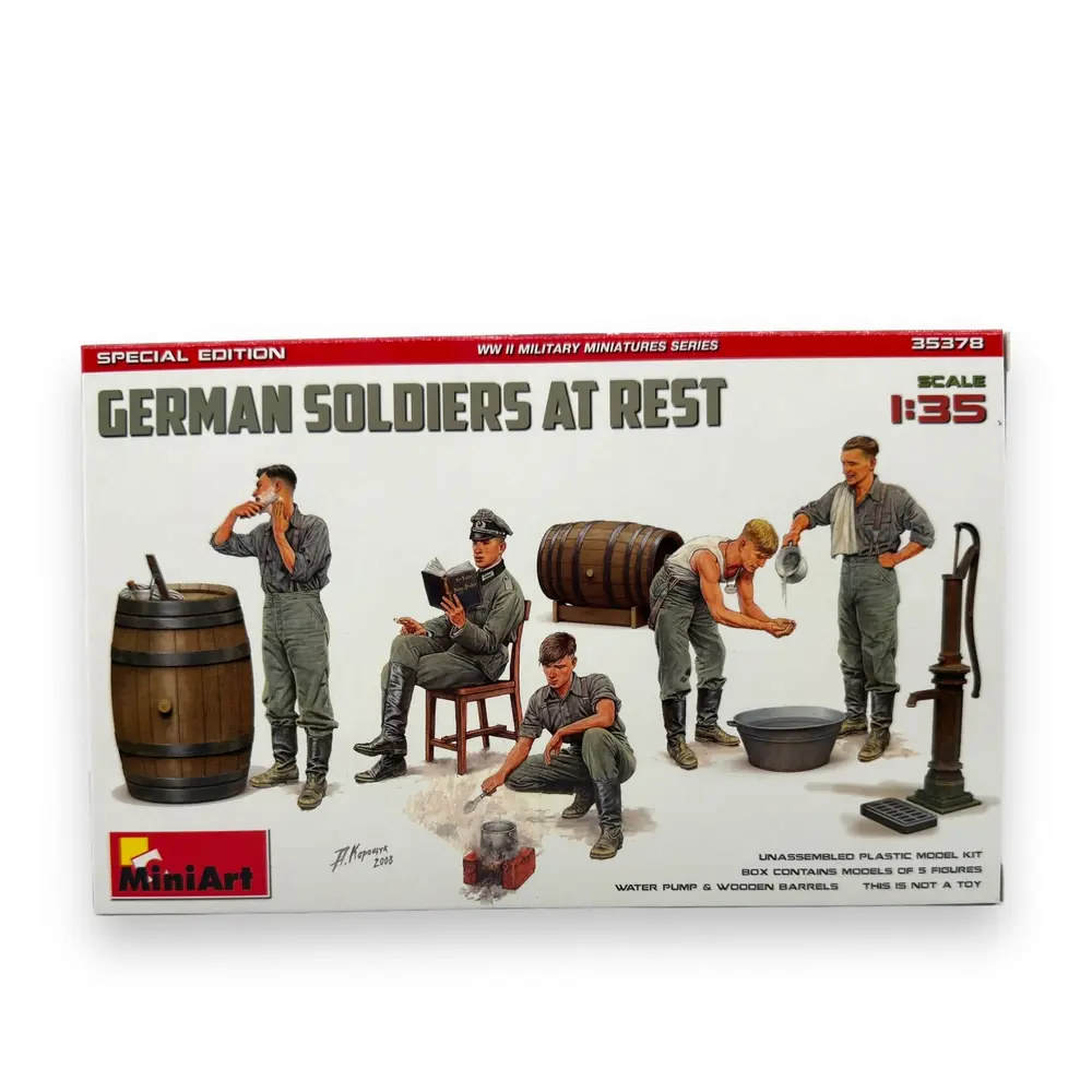 5 Soldats allemands au repos - Carson 550035378 - 1/35
