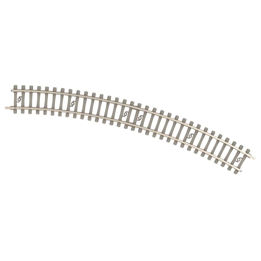 Rail courbe traverses béton - Minitrix 14510 - N 1/160 - Code 60 - Rayon 261,8mm - 2R