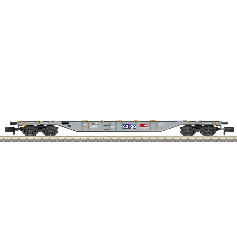 Wagon porte-conteneurs type Sgns - Minitrix T18600 - SBB/CFF/FFS - N 1/160 - EP. VI - 2R