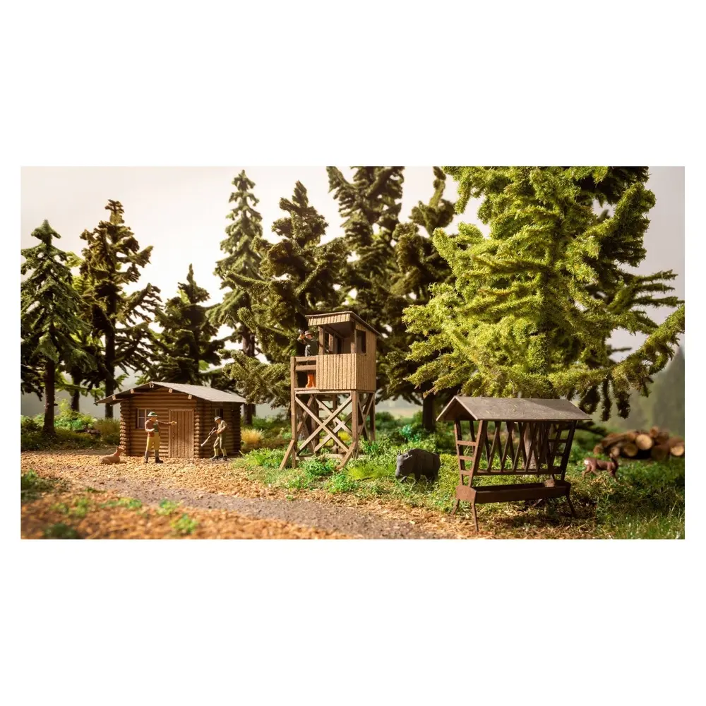 Set de décoration "À la chasse", Lasercut NOCH 66806 - HO 1/87