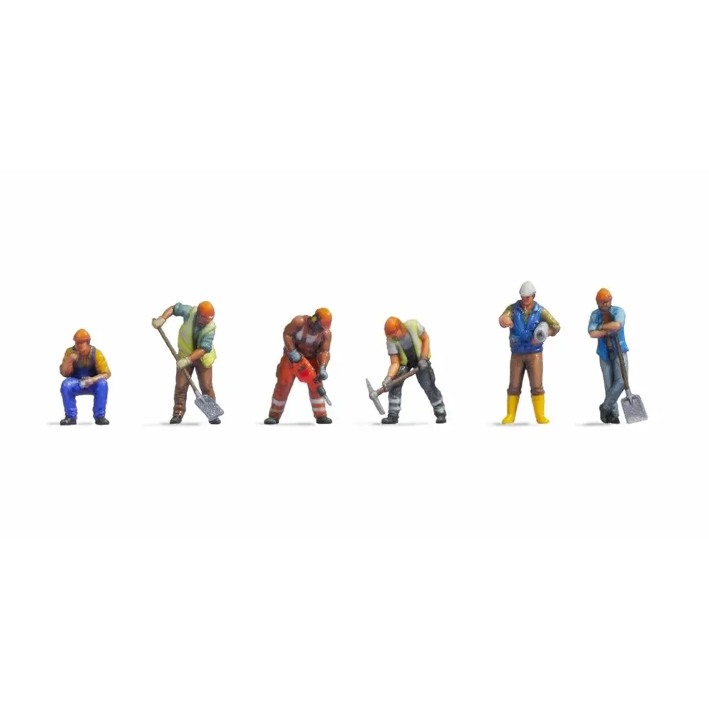 Lot de 6 Ouvriers du Bâtiment - Noch 35050 - N: 1/160