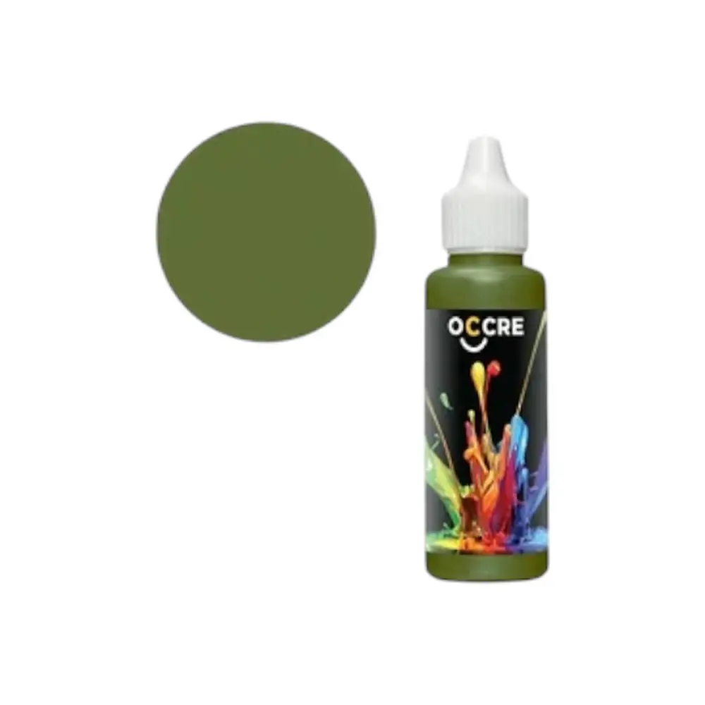 Peinture acrylique vert olive 30 ml - Occre 19388