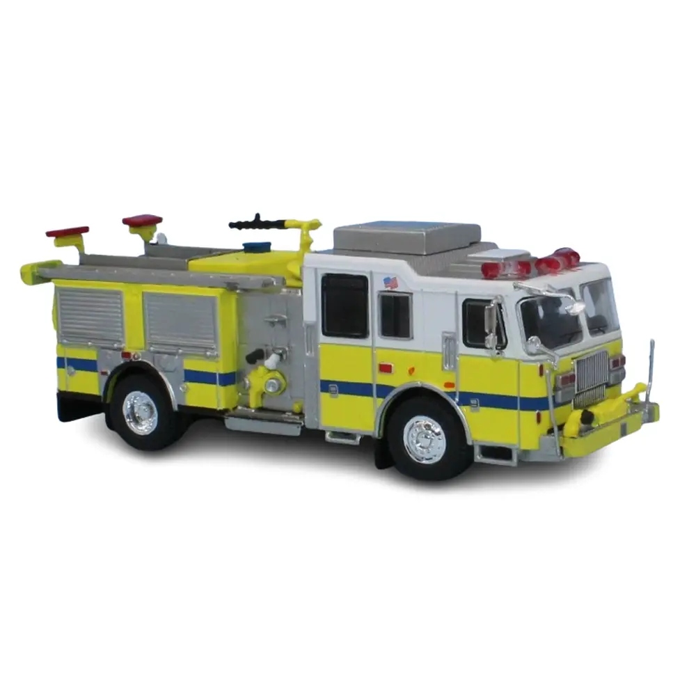 Camion de Pompier - Seagrave Marauder II - Jaune/Blanc - 2012 - PCX 870687 - HO 1/87
