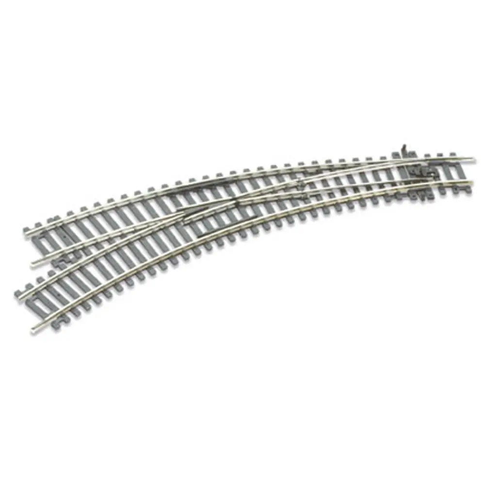 Aiguillage courbe à gauche 11,25° Peco ST245 code 100 - R 438 & 505 mm - HO 1/87