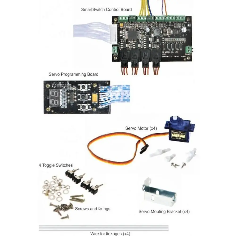 Coffret Smartswitch, commande par servomoteurs