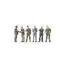 lot 6 Hommes d'affaires en costume PREISER 10380 - HO 1/87