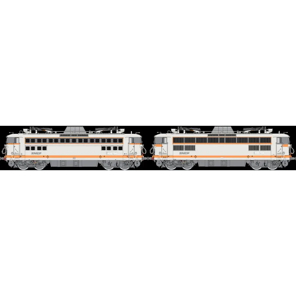Couplage de Locomotives Électriques BB 408760 + BB 408784 - R37 HO 41080 - HO 1/87 - SNCF - EP V - Analogique - DC