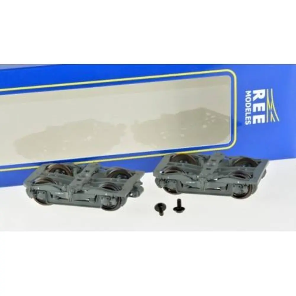 Set de 2 bogies Y24, 4 boites SKF, gris ardoise, 1 dynamo type 1
