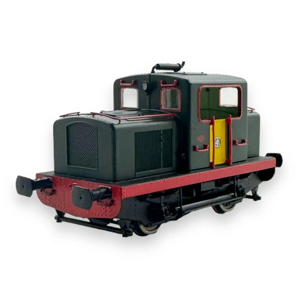 Locotracteur MOYSE 32 TDE | Vert 301 Bande rouge & porte jaune -DC- REE MODELES MB091 SNCF