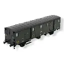 Fourgon OCEM 30 "Sotteville" avec feux - REE VB113 - SNCF - HO 1/87 - EP III - 2R