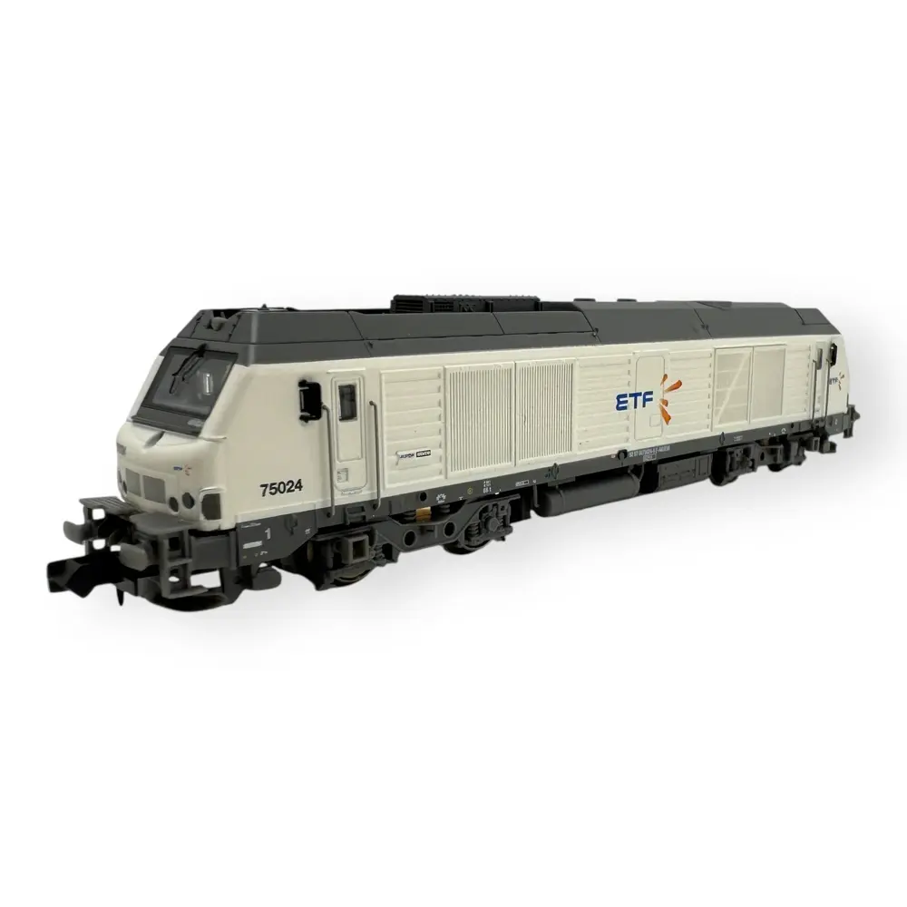 Locomotive Diesel BB 75024 - REE MODÈLES NW-295 - N 1/160 - SNCF - EP VI - Analogique - DC
