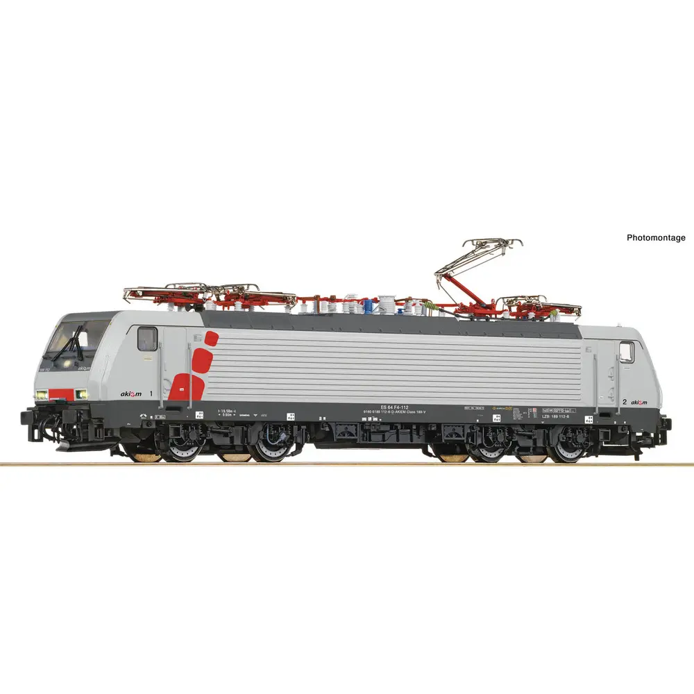 Locomotive électrique 189 112-6 "Akiem" - Roco 7510057 - HO 1/87 - SNCF - Ep VI - 3R - DCC SON