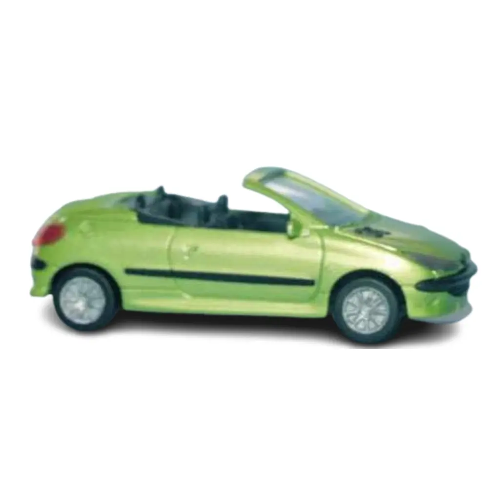 Peugeot 206 cabriolet - vert maori métallisé - SAI 2196 - HO 1/87
