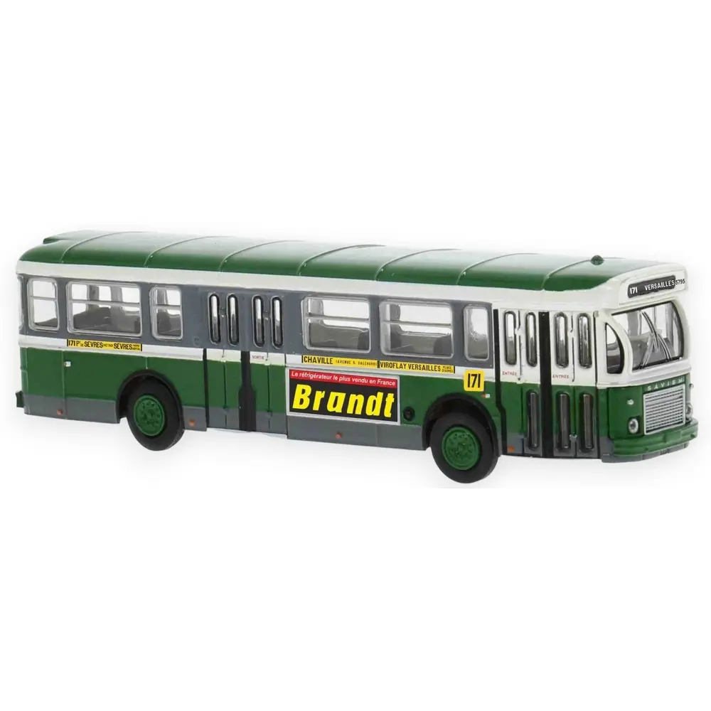 Autobus Saviem SC10, 0-4-4, RATP ligne 171 (Pont de Sèvres - Versailles) - Sai 4367 - HO 1/87