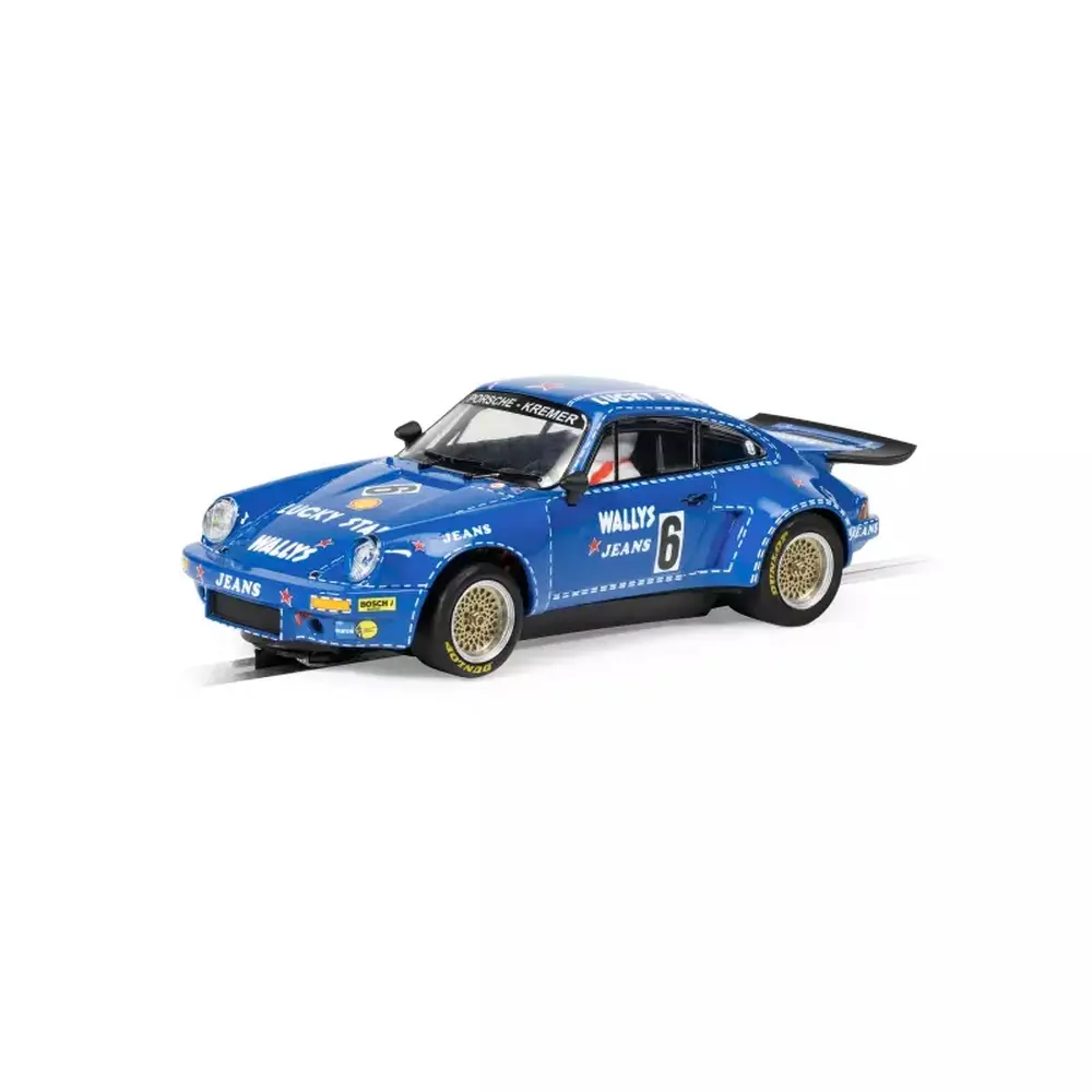 Voiture Porsche 911 Carrera RSR 3.0 - Scalextric C4398 - I 1/32 - Analogique - Wallys Jeans