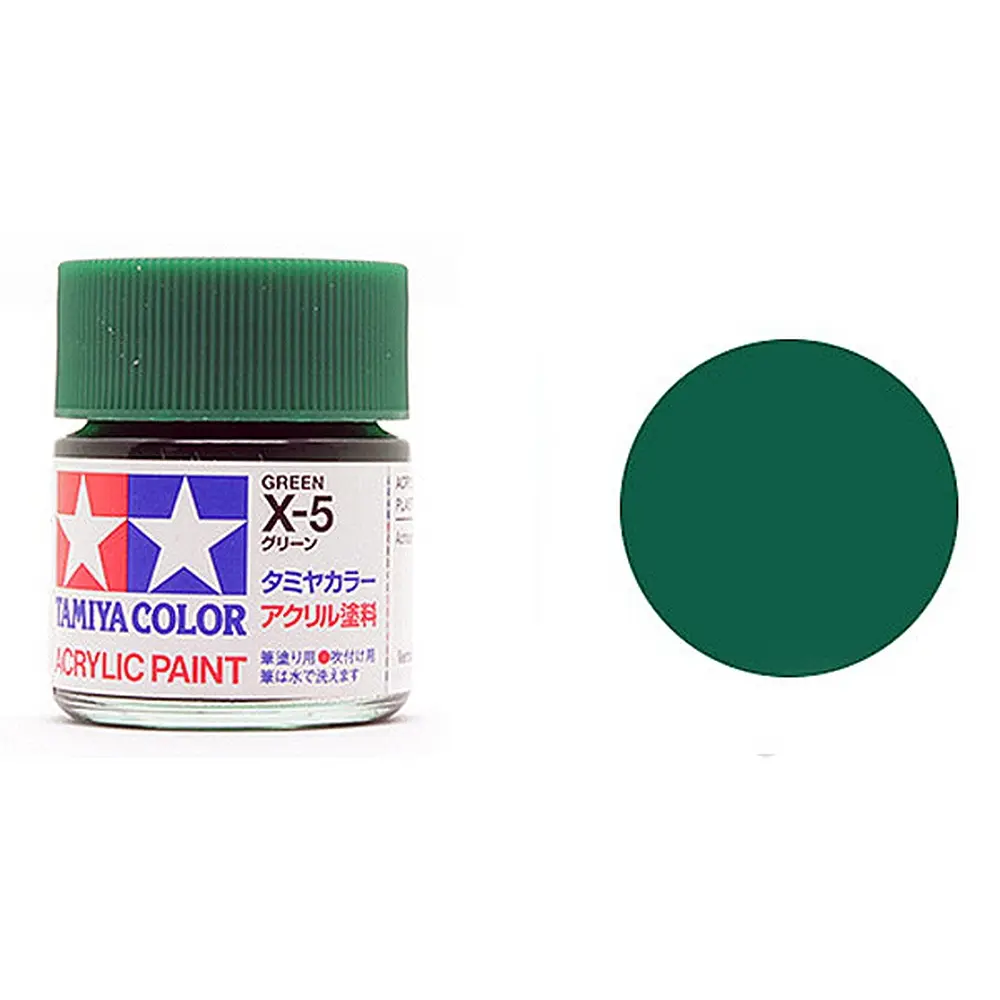 Peinture acrylique en pot - Vert Brillant X5 - Tamiya 81505 - 10ml