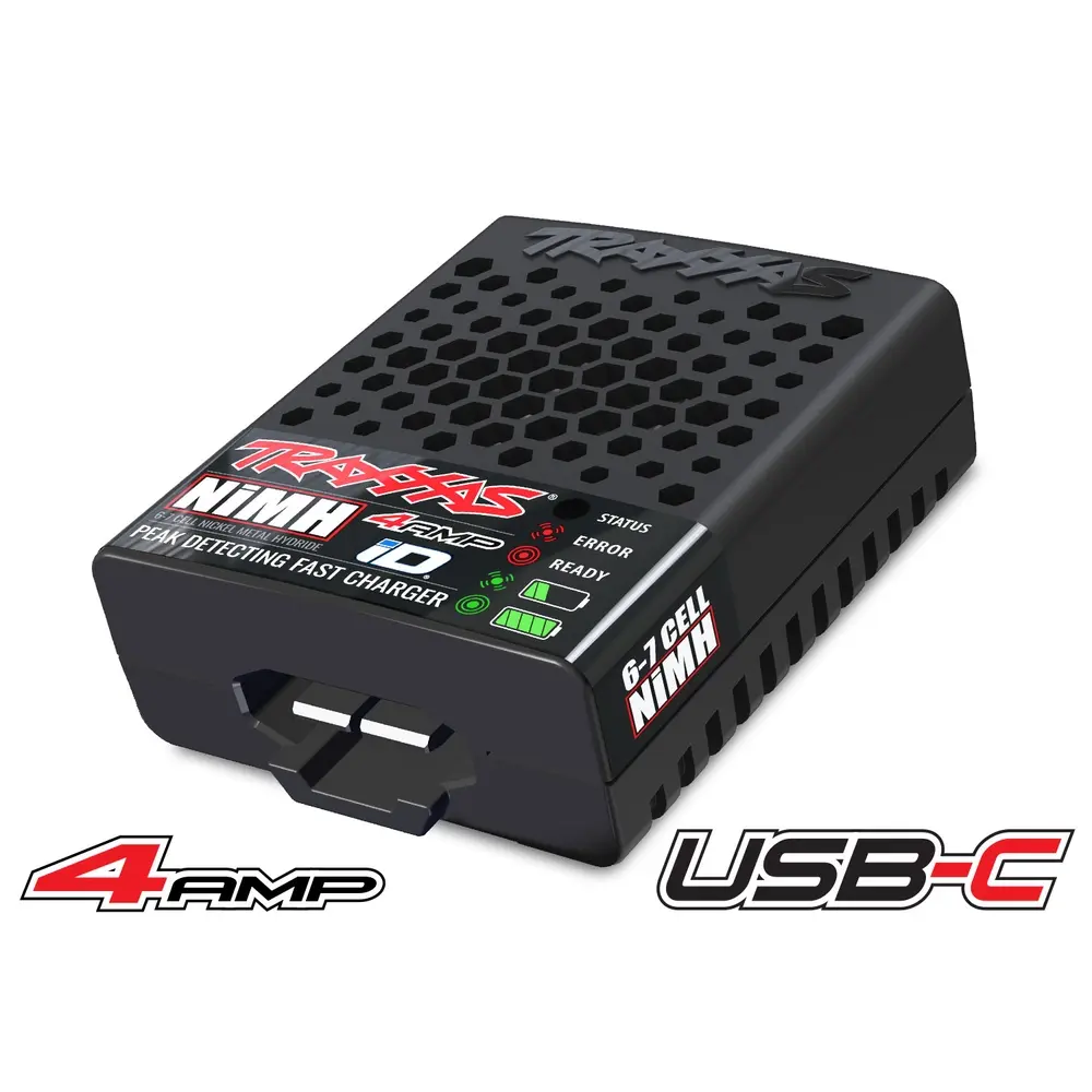 Chargeur USB-C 40W - 4A 6-7 elements NIMH 7,2-8,4 prise Traxxas - Traxxas 2982