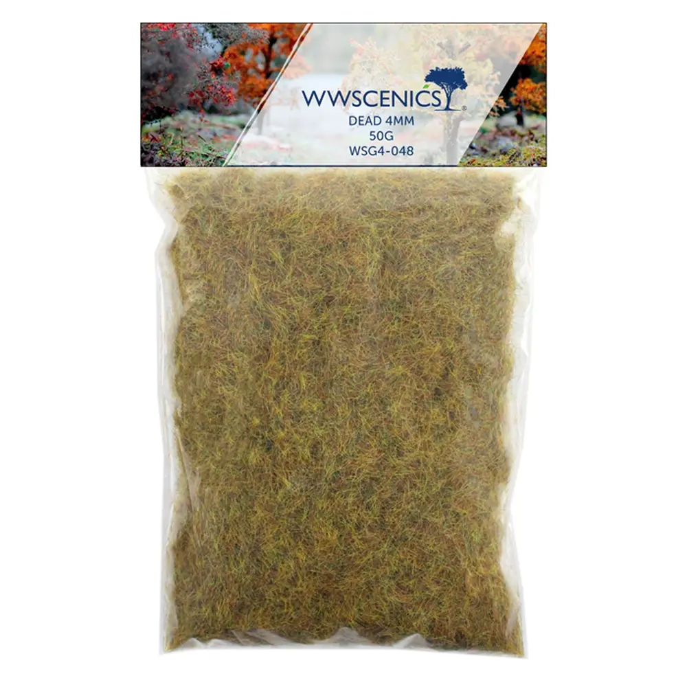 Herbe statique "Morte" 4 mm - WWSCENICS WSG4-048 - 50 g