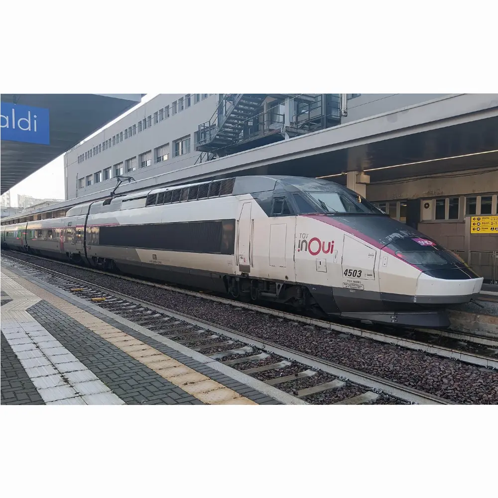 Coffret TGV 4 éléments InOui Réseau (variante tri-tension) "Milan - Turin - Lyon - Paris" - JOUEF HJ2382 - HO 1/87 - EP. VI - Analogique - 2R