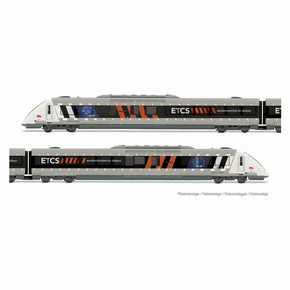 Autorail diesel bicaisse X 72500, véhicule d'essai ETCS - Jouef HJ2481S - HO 1/87 - SNCF - Ep VI - Digital sound - 2R