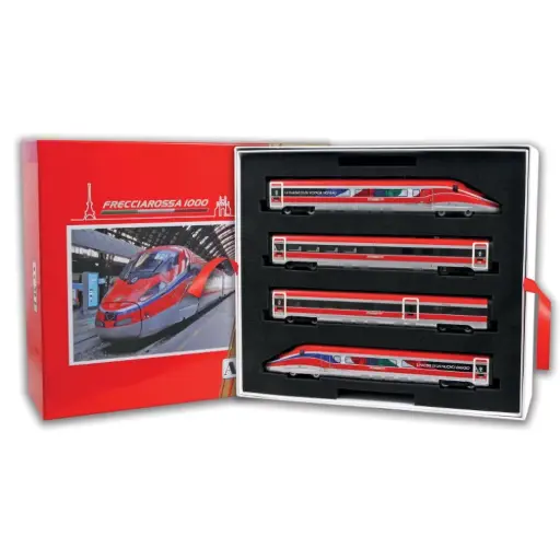 [AC70205] Set complet ETR 400 en 8 éléments Frecciarossa, version « francisée » - Acme 70205 - HO 1/87 - FS - Ep.VI - Analogique - 2R 