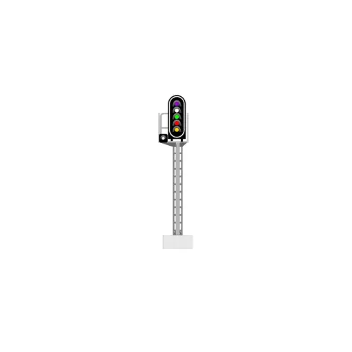 [87T913207] Signal principal avec 6 LEDs (violet/blanc/vert/rouge/jaune/blanc) - 87Train 913207 - HO 1/87 - SNCF