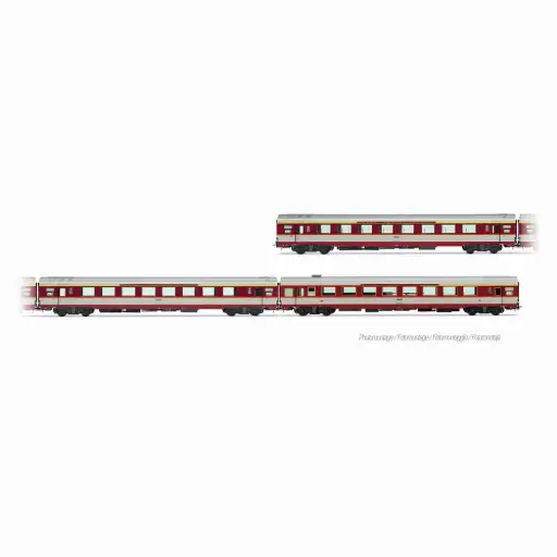 [HJ4202] Coffret de 3 voitures « Le Capitole » 1985, A8u + A8tu + A3rtu - Jouef HJ4202 - HO 1/87 - SNCF - Ep IV - 2R
