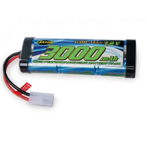 [CA500608224] Batterie NiMH 7,2V 3000mAh Race avec connecteur Tamiya - CARSON500608224