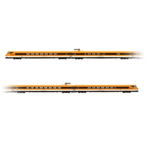 [ELHE2016S] Automotrice électrique à grande vitesse inclinable classe 443, avec toit jaune et ancien logo - Électrotren HE2016S - HO 1/87 - RENFE - Ep IVa - Digital sound - 2R