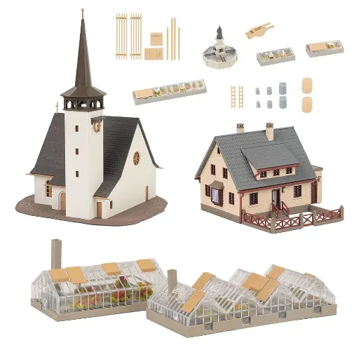 [FA239010] Ensemble d'action du village - Faller 239010 - N 1/160
