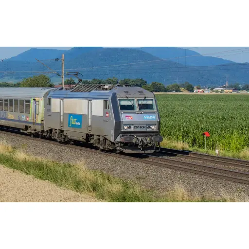 [HJ2470S] Locomotive électrique BB 26163R, "fluo Grand Est" - JOUEF HJ2470S - SNCF - HO 1/87 - EP. VI - Digital Sound - 2R