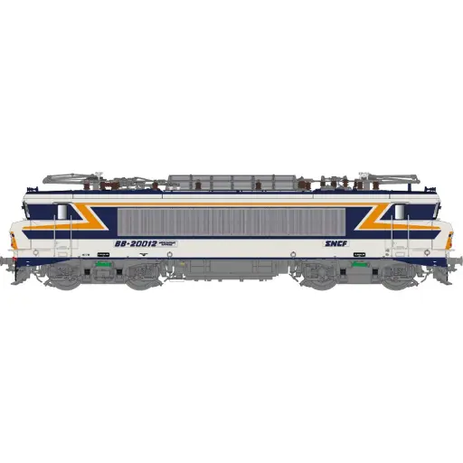 [LS11198] Locomotive électrique BB 20012, livrée gris argent bleu, TEN/chamois 432, plaques, dépôt Strasbourg - LS Models 11198 - HO 1/87 - SNCF - Ep IV - Analogique - 2R