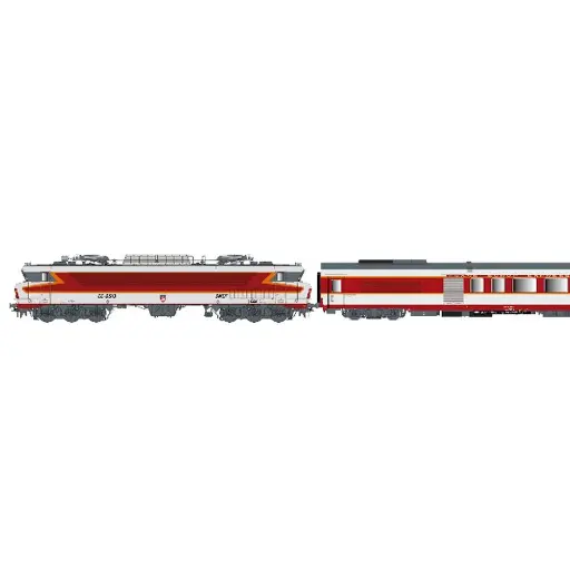 [LS11003DCS] Set grand confort "Capitole" locomotive électrique CC 6513 + A4Dtux + A8tu - LS Models 11003DCS - HO 1/87 - SNCF - Ep IV - Digital sound - 2R