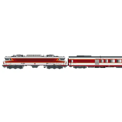 [LS11003AC] Set grand confort "Capitole" locomotive électrique CC 6513 + A4Dtux + A8tu - LS Models 11003AC - HO 1/87 - SNCF - Ep IV - Analogique - 3R