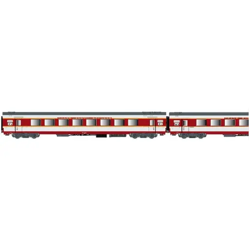 [LS40083AC] Set de 3 voitures voyageurs grand confort "Capitole" + A8tu + A8u + Vru - LS Models 40083AC - HO 1/87 - SNCF - Ep IV - 3R