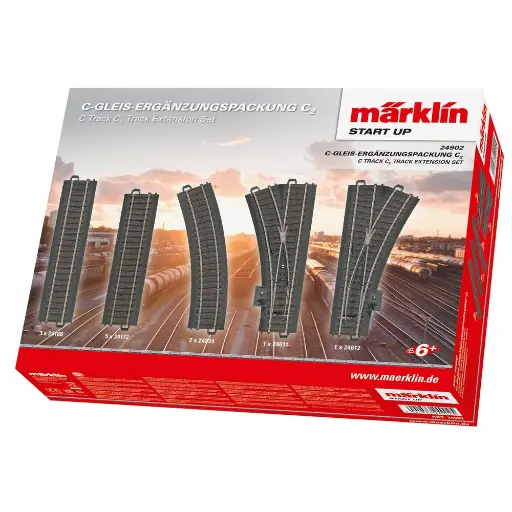 [MA24902] Coffret d'extension C2 - Marklin 24902 - HO 1/87 - Code 83 - Voie C - 3R