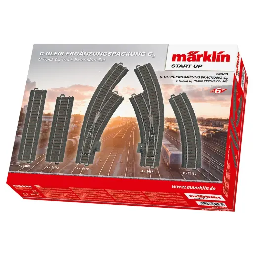 [MA24903] Coffret d'extension C3 - Marklin 24903 - HO 1/87 - Code 83 - Voie C - 3R