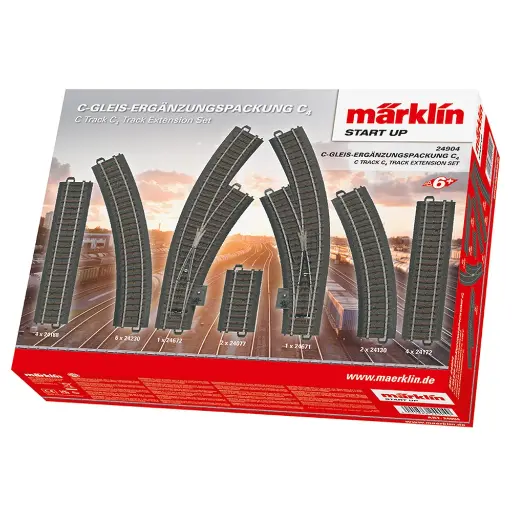 [MA24904] Coffret d'extension C4 - Marklin 24904 - HO 1/87 - Code 83 - Voie C - 3R