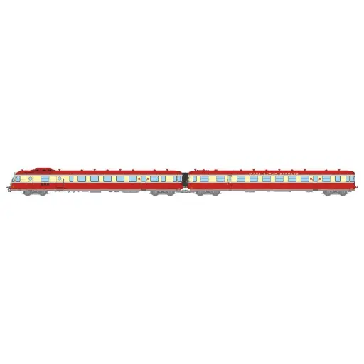 [RENW130] Rame RGP 2 éléments X-2778 + XR-7778 livrée TEE toit rouge avec 3ième phare du dépôt de Lyon-Vaise