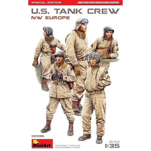 [MI550035399] Figurine équipage de chars américains du nord-ouest de l'Europe - MiniArt 35399 - 1/35