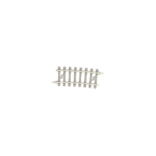 [TR14519] Rail courbe traverses béton - Minitrix 14519 - N 1/160 - Code 60 - Rayon 261,8mm - 2R