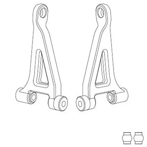 [MJX14240] Triangles de suspension supérieures arrière (x2) pour Hyper Go - MJX 14240 - 1/14