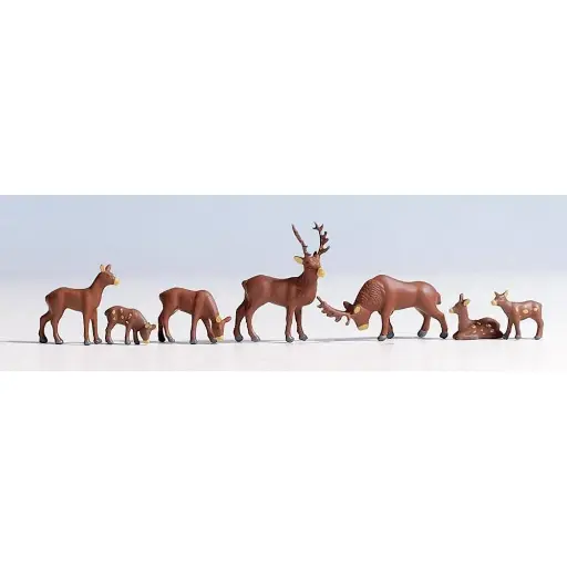 [NO15730] Cerfs, 7 animaux