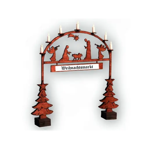 [NO14391] Arche d'entrée du marché de Noël - NOCH 14391 - HO 1/87 - 76x10x79 mm