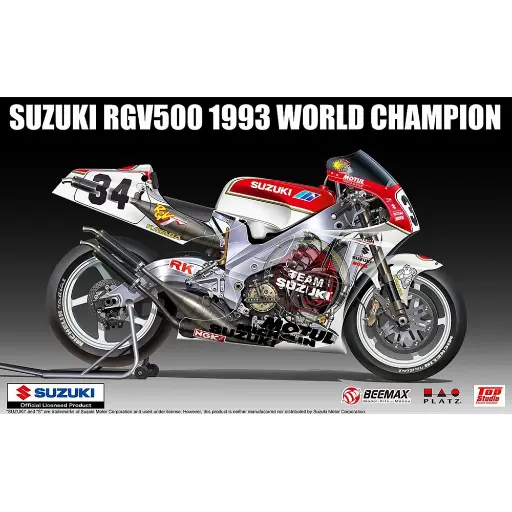 [NUBX13001] Moto Suzuki RGV500 (XR79) 1993 WGP500 World Champion Kevin Schwantz - Nunu-Beemax X13001 - 1/12