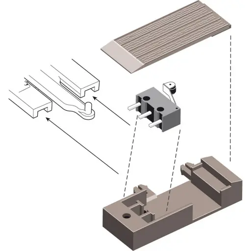 [PEPL19] Microswitch housing  , code 124