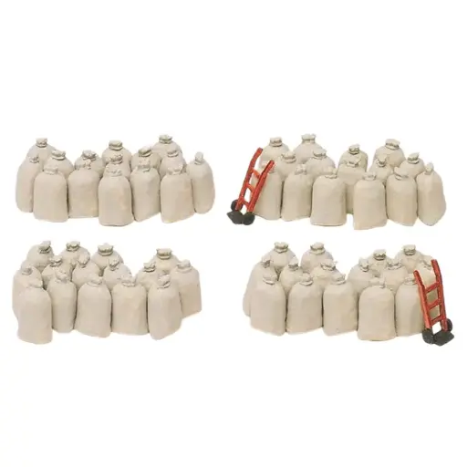 [PR17102] Sacs avec chariots à main, 60 pièces
